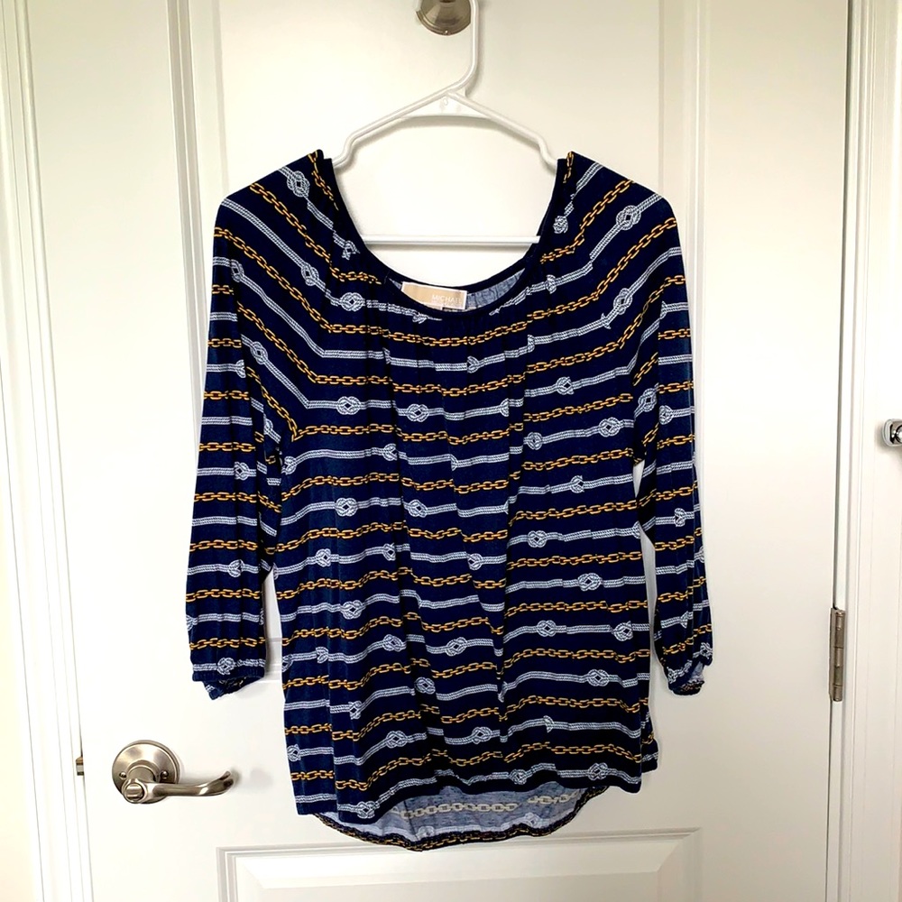 Michael Kors navy blue size L top